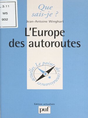 cover image of L'Europe des autoroutes